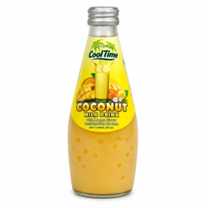 COOL TIME Kokosový mléčný nápoj s příchutí manga s kousky Nata de Coco 290 ml