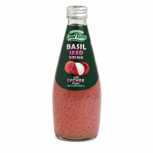 COOLTIME Nápoj s bazalkovými semínky s příchutí liči 290 ml