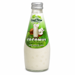 COOLTIME Kokosový mléčný nápoj s kostkami nata de coco 290 ml