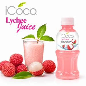 ICOCO Nápoj s příchutí liči a kostkami nata de coco 350 ml