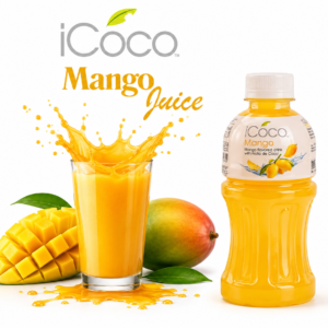 ICOCO Nápoj s příchutí manga a kostkami nata de coco 350 ml